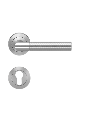 Bild Drücker-Rosettengarnitur Studio One ER60 PZ Edelstahl matt - Karcher Design-0