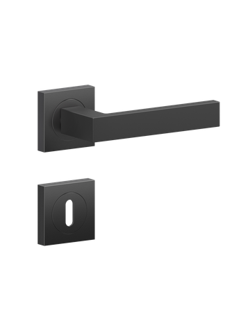 Bild Drücker-Rosettengarnitur Venedig ER61Q BB0 Kosmos schwarz - Karcher Design-1