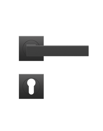 Bild Drücker-Rosettengarnitur Venedig ER61Q PZ0 Kosmos schwarz - Karcher Design-0
