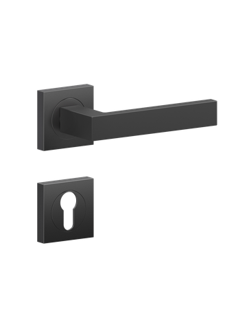 Bild Drücker-Rosettengarnitur Venedig ER61Q PZ0 Kosmos schwarz - Karcher Design-1