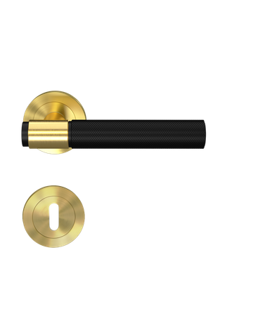 Bild Drückerrosettengrt Studio Select ER90 B2 BB Mess / Kosmos schwarz - Karcher Design-0