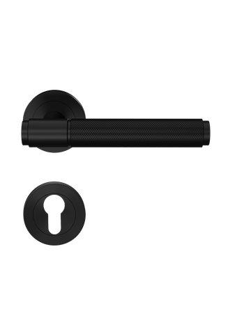 Bild Drücker-Rosettengarnitur Studio Select ER90 B PZ Kosmos schwarz - Karcher Design-0