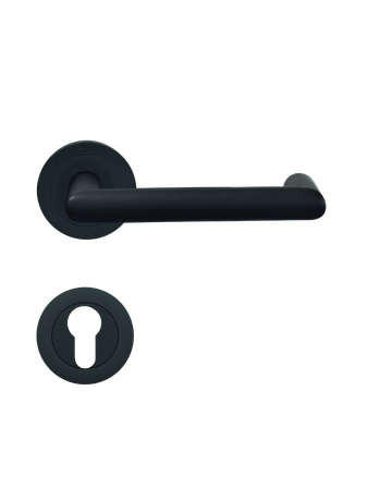 Bild Drücker-Rosettengarnitur Kos ER/FS 20V PZ FS 9mm Kosmos schwarz TS 38-48mm - Karcher Design-0