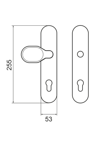 Bild Schutzwechselgarnitur ESG675A PZ 92mm Kl 2 Kosmos schwarz TS 38-64mm - Karcher Design-1