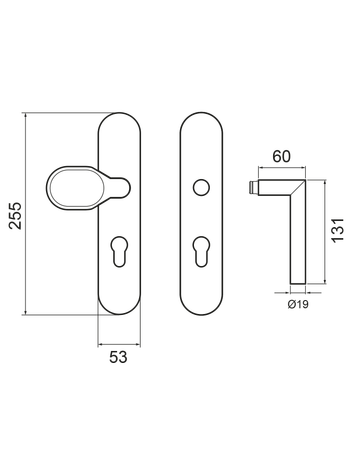Bild Schutzwechselgarnitur ESG28 675A PZ 72mm Kl. 2 Kosmos schwarz TS 38-64mm - Karcher Design-1