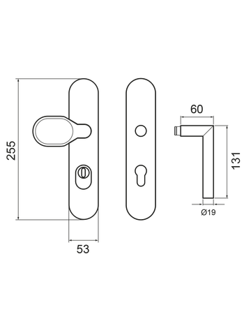 Bild Schutzwechselgarnitur ESG28675K PZ 72mm ZA Kl. 2 Kosmos schwarz TS 38-64mm - Karcher Design-1