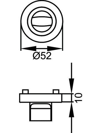 Bild Spaltsicherungsrosette EZ1332 Edelstahl matt für Sperrbügel - Karcher Design-1