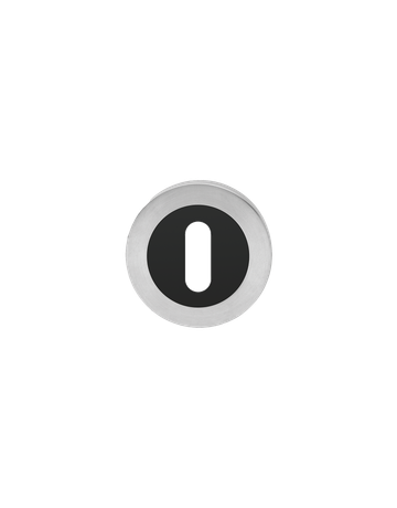 Bild Rosette EZ1332 BB Ring kantig Edelstahl matt/Kosmos schwarz - Karcher Design-0