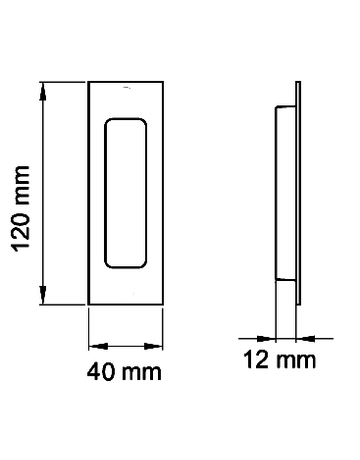 Bild Schiebetürmuschel EZ1603Q ungelocht Edelstahl matt - Karcher Design-1