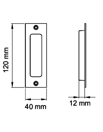 Bild Schiebetürmuschel EZ1703Q ungelocht Edelstahl matt - Karcher Design-1
