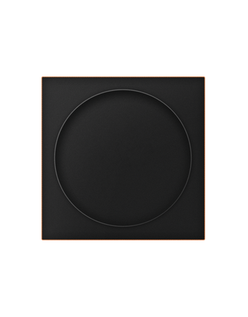Bild Schiebetürmuschel EZ1704Q ungelocht quadr. Antik Bronze Optik - Karcher Design-0