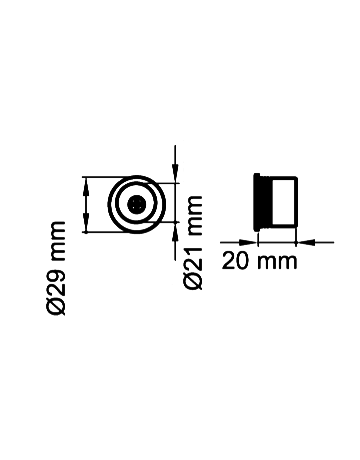 Bild Fingermuschel EZ1705 Edelstahl matt BLIND - Karcher Design-1