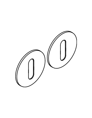 Bild BB-Rosetten EZ180 BB Ø 55mm Edelstahl matt PlanDesign - Karcher Design-1