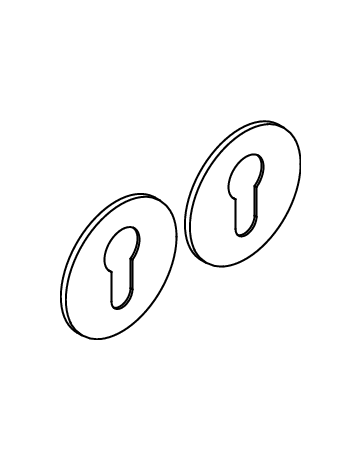 Bild PZ-Rosetten EZ180 PZ Ø 55mm Edelstahl matt PlanDesign - Karcher Design-1