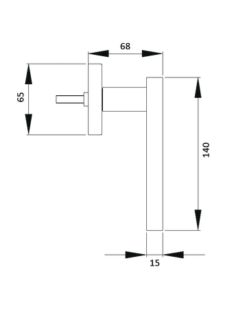 Bild Fenstergriff F534Y mit 4-fach Rst. Nickelmatt - Karcher Design-1