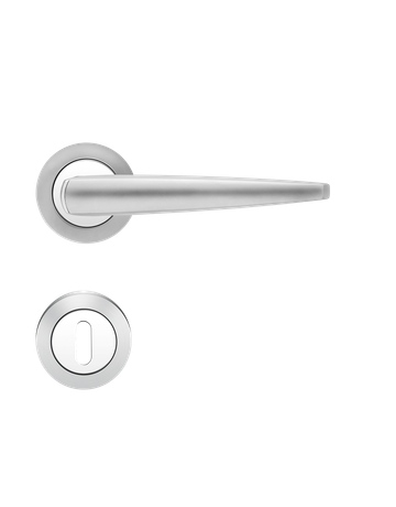 Bild Drückerrosettengarnitur Denver R230 BB Chrom/Chrommatt TS 38-48mm - Karcher Design-0