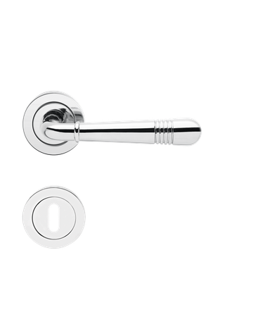 Bild Drücker-Rosettengarnitur Montmartre R270 BB Chrom poliert TS 38-48mm - Karcher Design-0