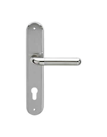 Bild Langschildgarnitur Lignano Steel RL35 PZ 92mm Chrom/Nickelmatt TS 30-55mm - Karcher Design-0