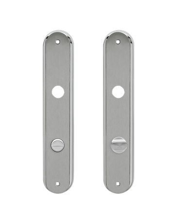 Bild Langschild RL BAD 78mm TS 38-45mm Chrom/Nickelmatt - Karcher Design-0