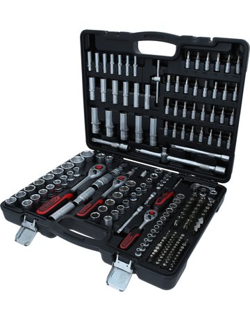 Bild Steckschlüssel-Satz 1/4"+3/8"+1/2" 195-teiligKS Tools-1