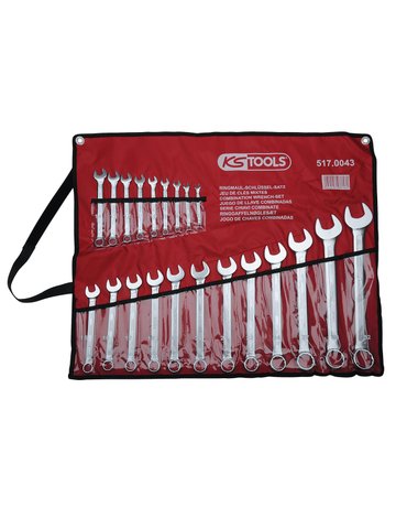 Bild Ringmaulschlüssel-Satz abgewinkelt, 21-t Lg. 6-32mm KS Tools-1