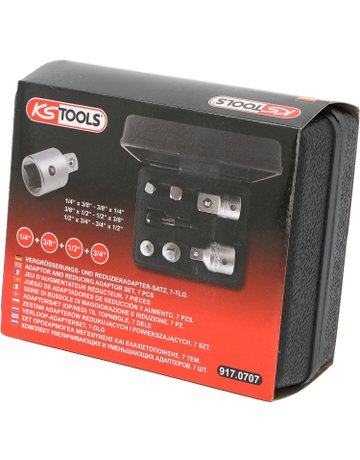 Bild Vergrößerungsstück-/ Reduzierstück-Satz 1/4"" - 3/4"" 7-teilig KS Tools-4