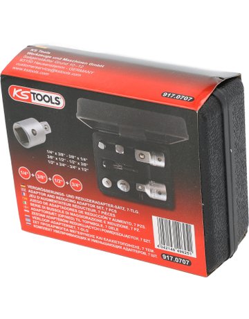 Bild Vergrößerungsstück-/ Reduzierstück-Satz 1/4"" - 3/4"" 7-teilig KS Tools-5