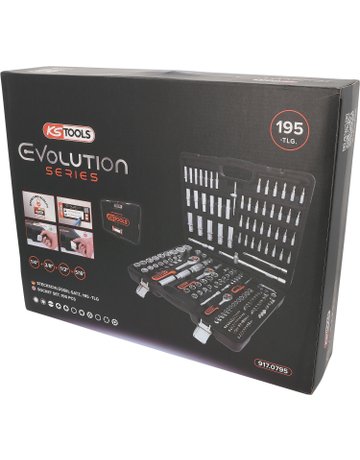 Bild Steckschlüssel-Satz 1/4"+3/8"+1/2" 195-teiligKS Tools-4