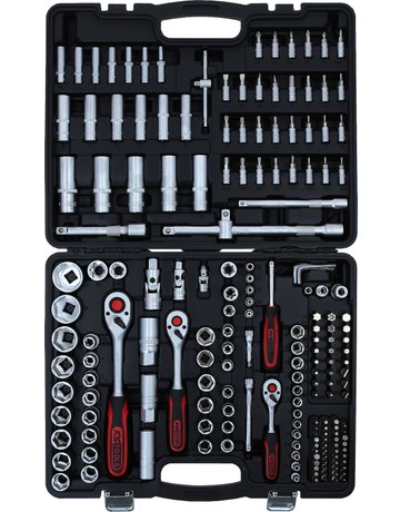 Bild Steckschlüssel-Satz 1/4"+3/8"+1/2" 195-teiligKS Tools-2