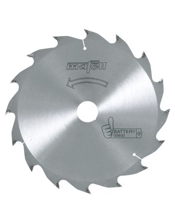 Sägeblatt-HM 185 x 1,2/1,8 x 20 mm, Z?16, WZ, Battery ideal, für Längsschnitte in Holz