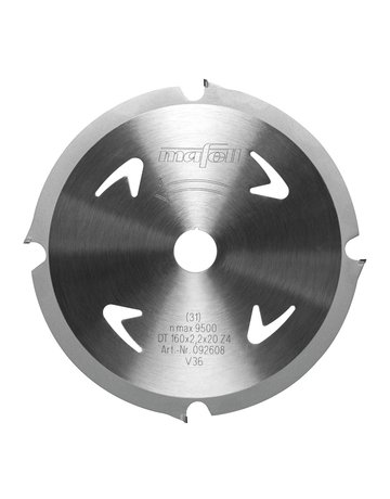 Bild Sägeblatt-DP, 160 x 1,6/2,2 x 20mm, Z4, FZ, für abrasive Materialien - Mafell-0