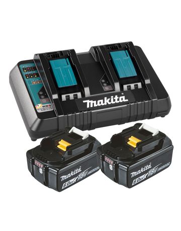 Power Source Kit Li 18,0V 6Ah inkl. Doppelladegerät & 2 Akkus im Kar. - Makita