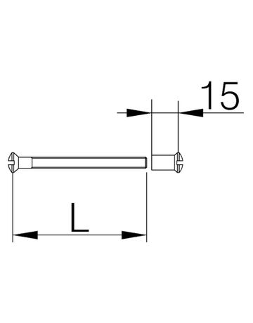 Bild Hülsenschraube, 3990, M5x65mm, verzinkt-1