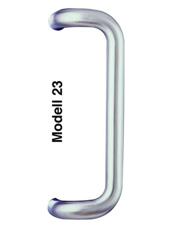 Haustür- Stoßgriff, NT.STG 23.32 AS, gekröpft, Befestigungsabstand 300, Edelstahl V4A (1.4401) edelstahl