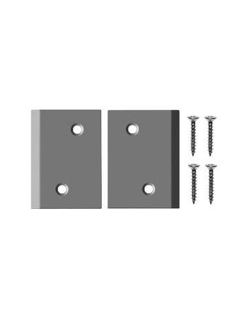 Eckplattenset X3 Edelstahl,39x55mm - Planet