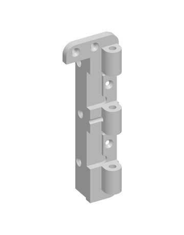 Bild Drehkipp-Axerlager, NT, Powerhinge, DIN Links, silberfarbig, verzinkt - Roto-1