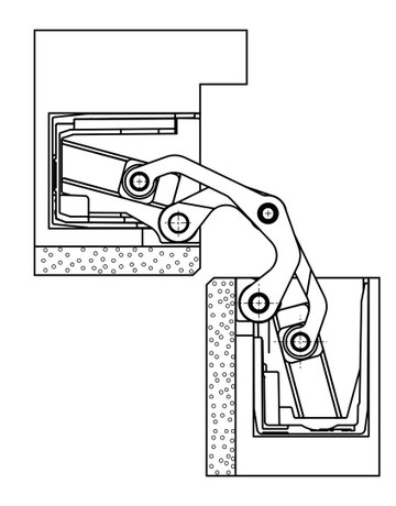 Bild Türband TECTUS TE 540 3D A8 DL-R, poliert vermessingt - SIMONSWERK-6