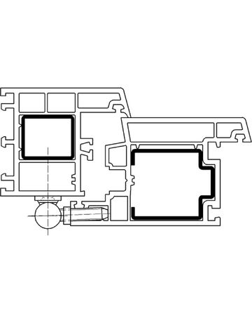 Bild Fenster- Einbohrband, SIKU® K 3176 WF, für Drehflügel, 2-teilig, Ø 15mm, verkehrsweiß, pulverbeschichtet-2