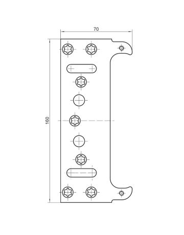 Bild Aufnahmeelement TECTUS TE 240 3D FZ/1 verzinkt-2