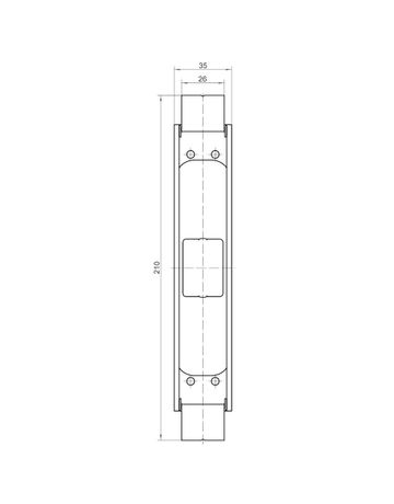 Bild Aufnahmeelement TECTUS TE 340 3D SZ edelstahl unbehandelt - Simonswerk-2