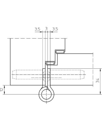 Bild Objektband VARIANT VN 2828/120 Ø20/100kg,edelstahl matt-2