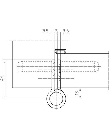 Bild Objektband VARIANT VN 2929/160 Ø22,5/160kg,edelstahl matt-2