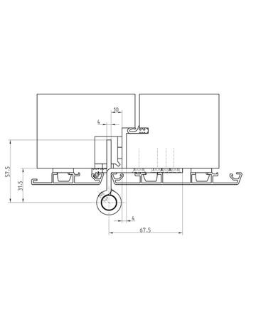 Bild Objektband VARIANT VX 7729/160-4 HA MSTS Ø22,5/160kg,edelstahl matt-3