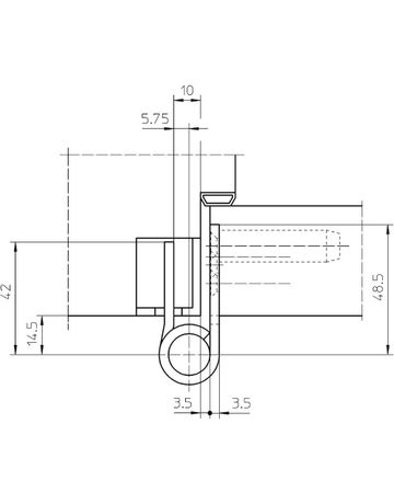 Bild Objektband VARIANT VX 7729/160 Ø22,5/200kg,mittelbronzefarbig - Simonswerk-2