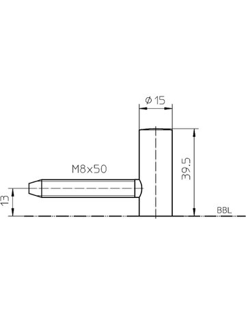 Bild Flügelteil VARIANT V 0020/12,5 2-tlg.Band, vernickelt - SIMONSWERK-2