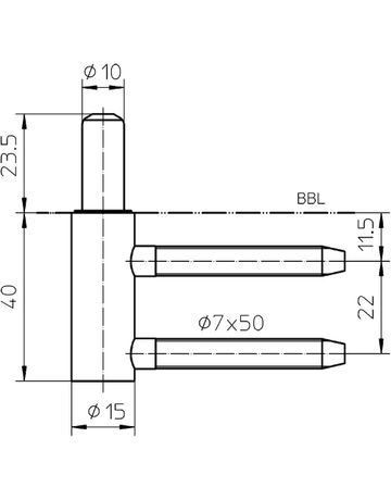 Bild Rahmenteil VARIANT V 3400 WF DL-R, vernickelt - Simonswerk-2