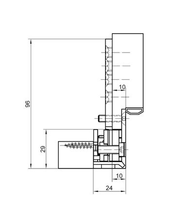 Bild Aufnahmeelement VARIANT VX 2502 3D N verzinkt-4