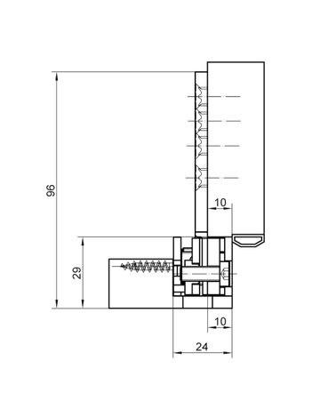 Bild Aufnahmeelement VARIANT VX 2502 3D N verzinkt-5