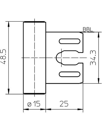 Bild Rahmenteil VARIANT V 8000 WF GA DL-R, vernickelt-2