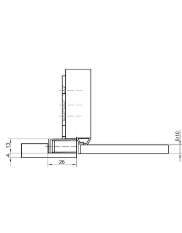 Bild ZT-Montageplatte,für Haltemagnet,Stahl Keep Close KCM 50 FZ,DIN Links-Rechts vz - Simonswerk-2